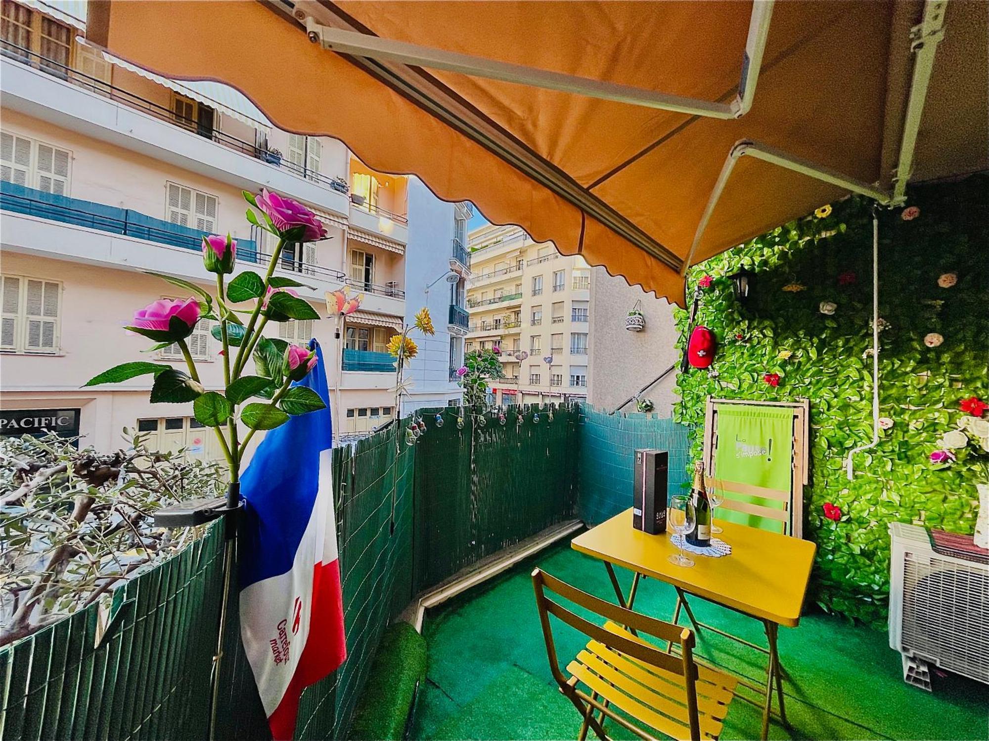 Confortable Studio A Nice Centre Cote Plage Bel Terrasse Paddle Exterior foto