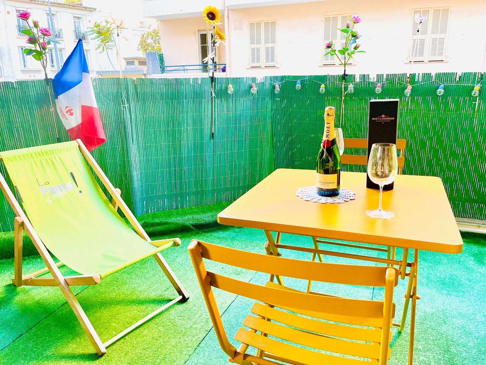 Confortable Studio A Nice Centre Cote Plage Bel Terrasse Paddle Exterior foto